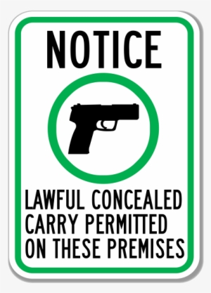 Top Gun Shooting Sports Inc - Lawful Concealed Carry Permitted Sign #951081