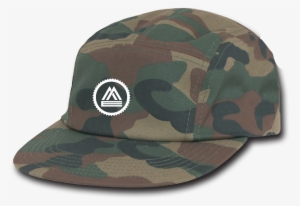 5 Panel Hat White On Camo #951445