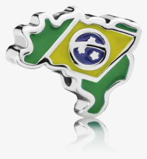 Brazil Heart Flag, Green, Yellow & Blue Enamel - Pandora Brazil Charm 791303enmx #951463 Brazil Heart Flag, Green, Yellow & Blue Enamel - Pandora Brazil Charm 791303enmx #951463