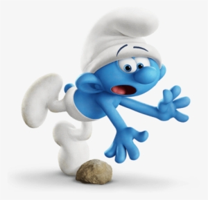 Clumsy Smurf Tripping Over Rock - Smurfs: The Lost Village (paperback) #951521