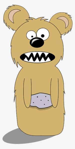 Rock, Cartoon, Stones, Stone, Eater, Animal, Teeth - Custom Funny Bear Shower Curtain #951577