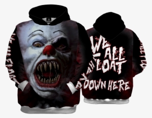 Evil Clown Hoody - Quantum Boutique Full Printed Women's Tank Top, #951642