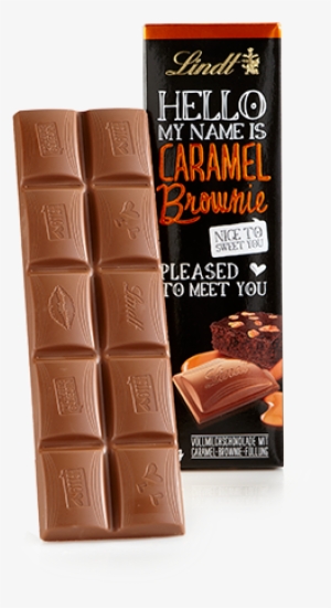 Image For Caramel Brownie Hello Bar From Lindtusa - Lindt Hello Caramel Browine - 3.5 Oz Bar #951742
