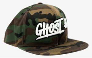 Ghost Logo Camo Snapback - Baseball Cap #951854