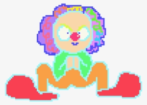 Evil Squatting Plotting Clown - Pixel Art #952056
