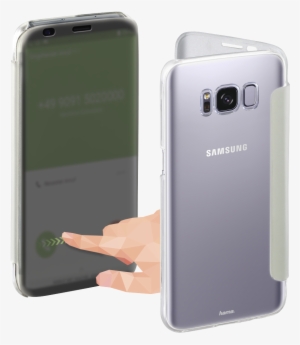 "view" Booklet For Samsung Galaxy S8, Silver - Hama Booklet View Samsung Galaxy S8 Flip Cover - Sølv #952073
