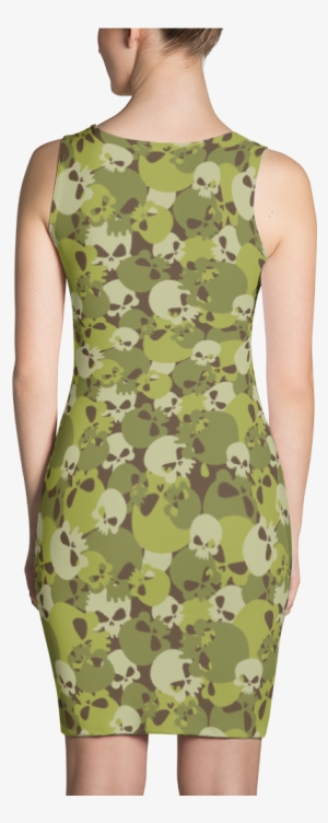 Camouflage Skulls Dress - Ghost Halloween Dress Halloween Costume #952225