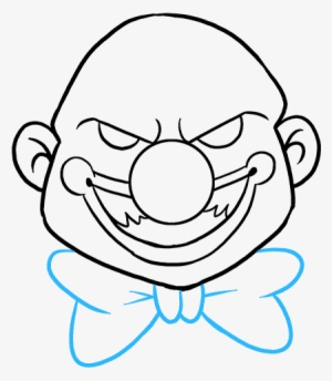 How To Draw Scary Clown - Drawing - Free Transparent PNG Download - PNGkey