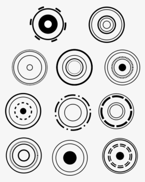 Grunge Circles Clipart Png #952402