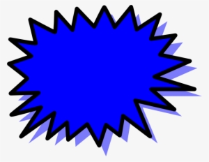 Blue Stars Explode Royalty Free Vector Clip Art Image - Blue Pow Clipart #952458