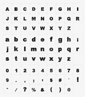 Font Characters - Linkin Park Font #952483