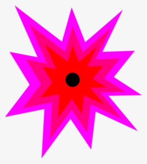 Explosion Cartoon Vector Clip Art - Explosion Cartoon Purple #952678