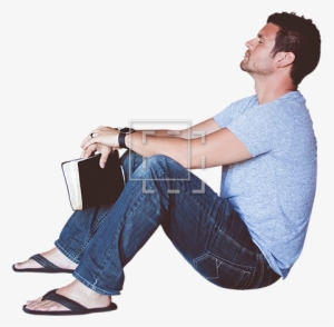 Guy Sitting Png Arms Up - Person Sitting Against Wall #952944