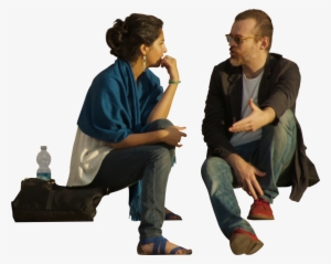 Couple Sitting Png - Man Sitting Png #953121