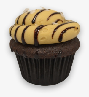 A Salted Chocolate Cake Paired With Our Rich Caramel - Cupcake #953174