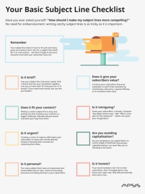 Boost Your Subject Lines With Our Handy Checklist - Checklista Skriva #953563