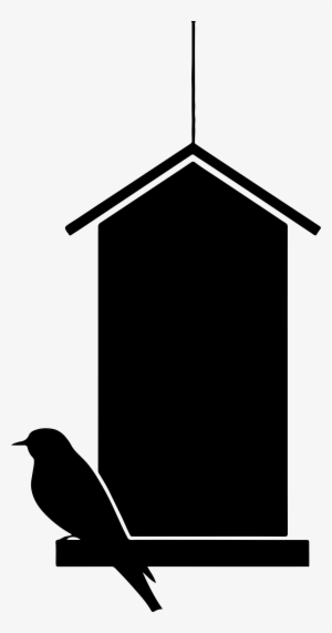 Bird House Silhouette Black And White - Bird Houses In Black And White #953831