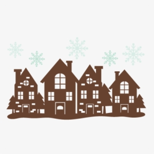 Christmas House Border Svg Cutting Files Free Svg Cuts - Christmas House Border #954041