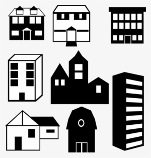 Apartment Silhouette Building House Real Estate - Apartment Silhouette #954211