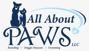 The All About Paws Logo In Navy Blue With A Light Blue - Navy Blue #954237