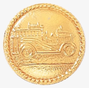 Fire Truck Seal With Rope Border - Coin #954611