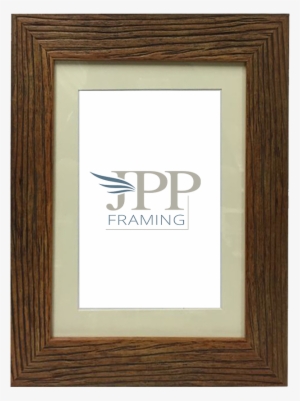 Brentford Chocolate - Rustic Wood Frame #955398