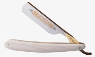 Dovo 6/8" Bismarck Acrylic Pearl Handle Straight Razor - Shaving #956749