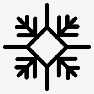 Snowflake With Diamond Outline Variant Vector - Four Seasons Weather #956771