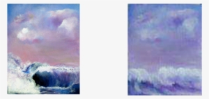 Surfer Wave, Acrylic,16x20, $200 Storm Waves, Acrylic,18x20,sold - Painting #957316