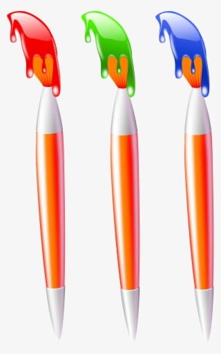Paint On Paintbrushes Clipart Png For Web #957505