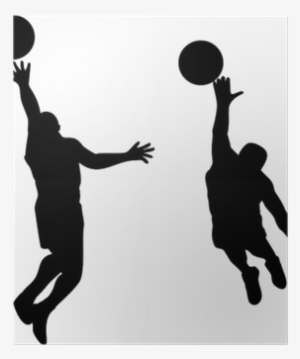 Basketball Player Silhouette Blocking #958308