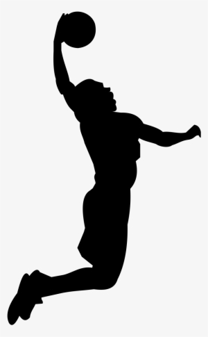 Tyreek 👑jewell - Basketball Player Silhouette Dunking Png #958408
