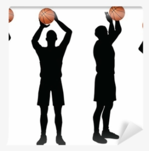 Basketball Players Silhouette Collection In Free Throw - Basketball #958426 Basketball Players Silhouette Collection In Free Throw - Basketball #958426