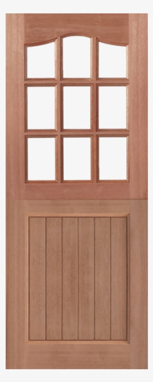 9 Light Swept Head Hardwood Stable Door Unglazed 600 - Lpd Brown Wood Stable 9 Light Hardwood Exterior Door #958669