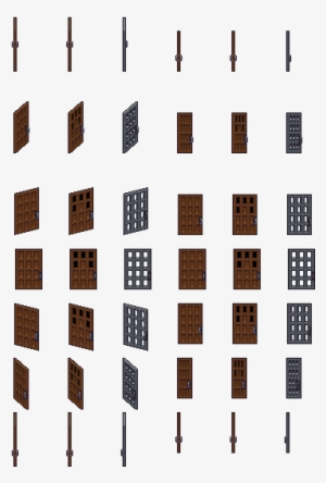Lpc Doors Animated 1 - 2d Door Sprite #958715