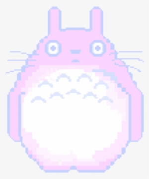 💖not My Art💖 Kawaii Totoro Kawaii Pink Totoro Myneig - Pastel Sticker Pink Transparent #959083