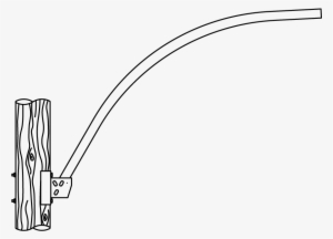 Wooden Pole - Line Art #959110