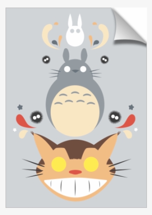 Totoro Party - Studio Kitty Shower Curtain - 71" By 74" #959396