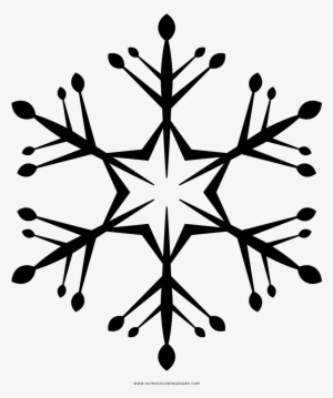 Copo De Nieve Página Para Colorear - Desenho De Flocos De Neve #959398