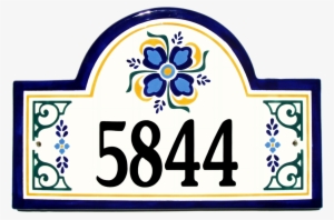 Mexican House Clipart - Ceramic House Numbers Plaque #959443