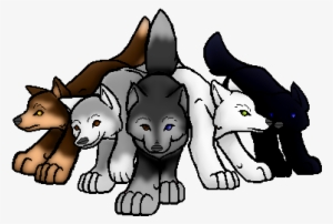 Wolf Pack Png Clip Art Library Stock - Pack Of Wolves Animated #959567
