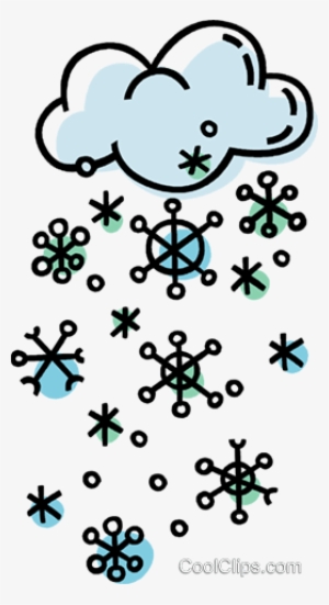 Nubes De Tormenta Con Copos De Nieve Libres De Derechos - Black And White Snow Cloud Clipart #959719