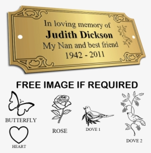 Bench Memorial Plaques Ornate Larger Image - Rose Coloring Pages #959852