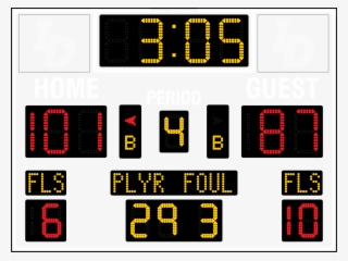 Specifications - Scoreboard #9501356