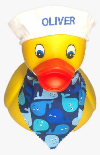Personalized Rubber Duck With Sailor's Cap & Bandana - Bath Toy #9502910