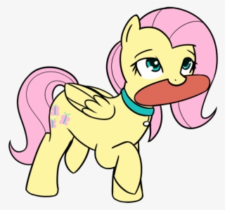 Neuro, Behaving Like A Dog, Collar, Female, Fluttershy, - Cartoon #9503861