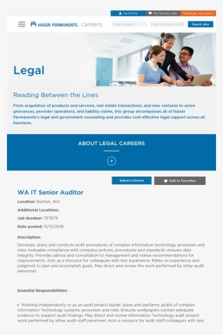 Kaiser Permanente - Web Page #9504425