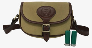 English Speed Bag Waxed Canvas And Genuine Leather - English Shotgun Ammo Bags #9504859