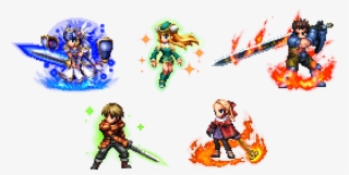 Lenneth, Freya, Arngrim, Lucian, And Jelanda - Ffbe Valkyrie Profile ...