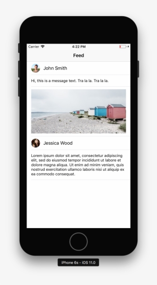 We Need To Display A Feed With A Different Type Of - React Native Ios Simulator #9508795